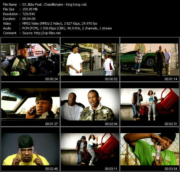 Jibbs Feat. Chamillionaire video ”King Kong” from dvd ”Top Hits USA Video VH-51 February 2007”