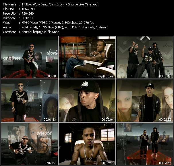 Bow Wow Feat. Chris Brown video ”Shortie Like Mine” from dvd ”Top Hits USA Video VH-51 February 2007”