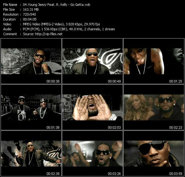 Young Jeezy Feat. R. Kelly video ”Go Getta” from dvd ”Top Hits USA Video VH-52 March 2007”