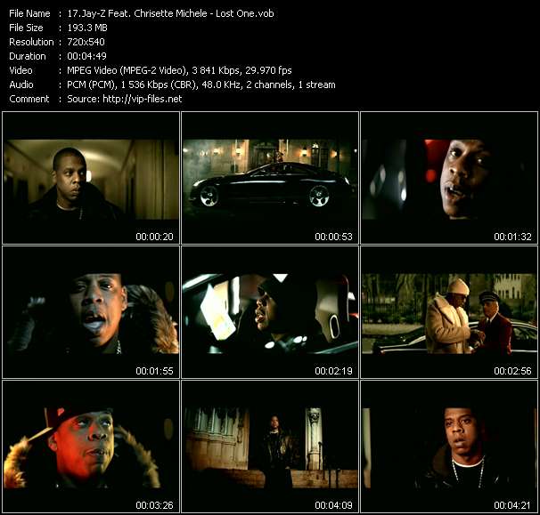 Jay-Z Feat. Chrisette Michele video ”Lost One” from dvd ”Top Hits USA Video VH-52 March 2007”