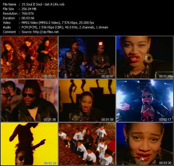 Soul II Soul video ”Get A Life” from dvd ”The Video Pool UK January 1990”