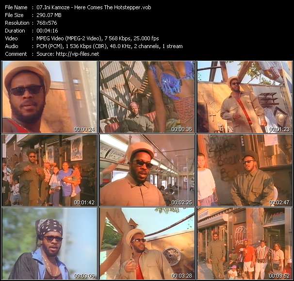 Ini Kamoze video ”Here Comes The Hotstepper” from dvd ”The Video Pool UK January 1995”