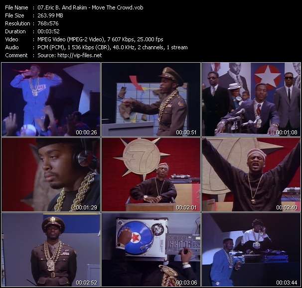 Eric B. And Rakim video ”Move The Crowd” from dvd ”The Video Pool UK March 1988”