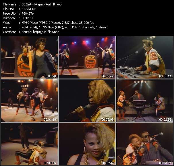 Salt-N-Pepa video ”Push It” from dvd ”The Video Pool UK March 1988”