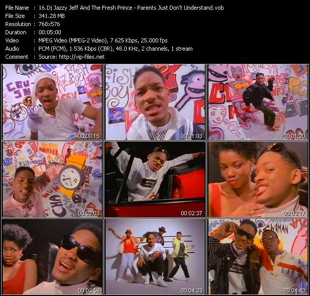 Dj Jazzy Jeff And The Fresh Prince video ”Parents Just Don't Understand” from dvd ”The Video Pool UK April 1988”