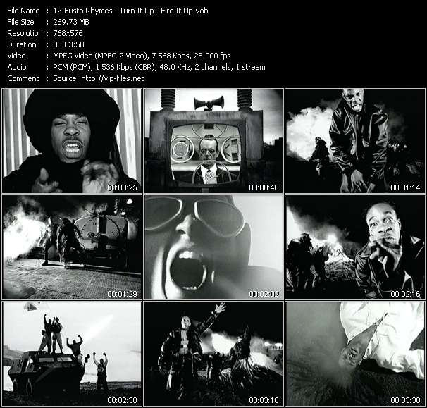 Busta Rhymes video ”Turn It Up - Fire It Up” from dvd ”The Video Pool UK May 1998”