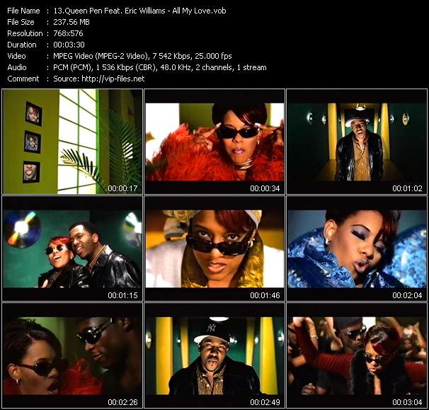 Queen Pen Feat. Eric Williams video ”All My Love” from dvd ”The Video Pool UK May 1998”