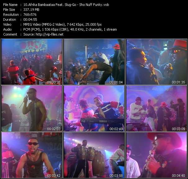 Afrika Bambaataa Feat. Slug-Go video ”Sho Nuff Funky” from dvd ”The Video Pool UK June 1988”