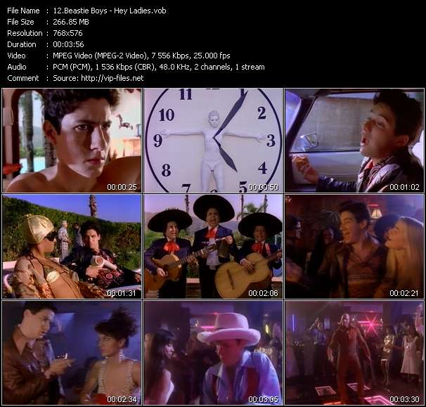 Beastie Boys video ”Hey Ladies” from dvd ”The Video Pool UK August 1989”