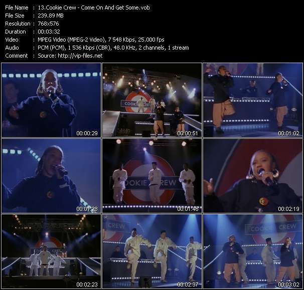 Cookie Crew video ”Come On And Get Some” from dvd ”The Video Pool UK August 1989”