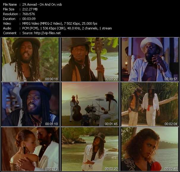 Aswad video ”On And On” from dvd ”The Video Pool UK August 1989”