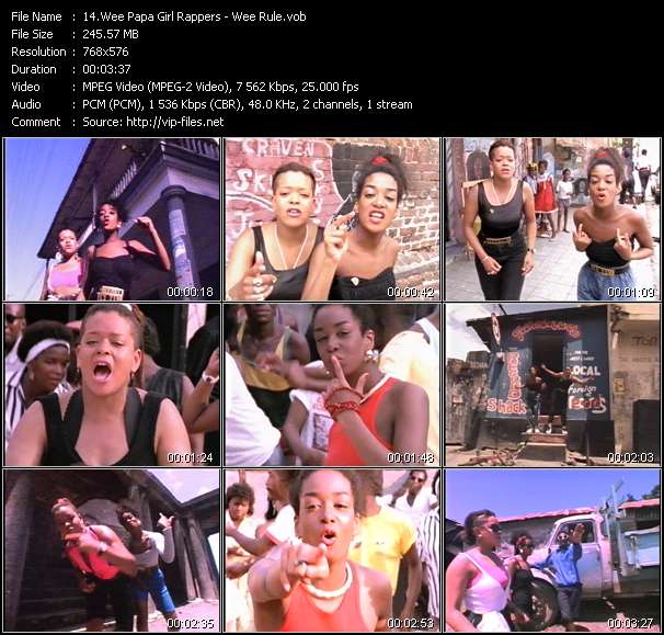 Wee Papa Girl Rappers video ”Wee Rule” from dvd ”The Video Pool UK October 1988”