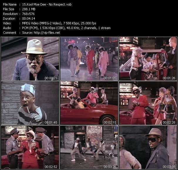 Kool Moe Dee video ”No Respect” from dvd ”The Video Pool UK October 1988”