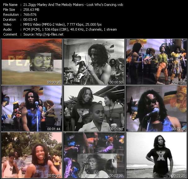 Ziggy Marley And The Melody Makers video ”Look Who's Dancing” from dvd ”The Video Pool UK October 1989”