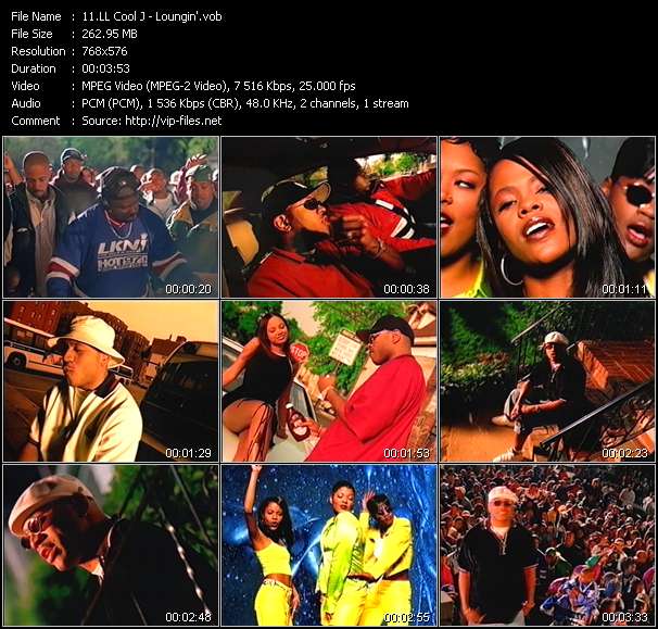 LL Cool J video ”Loungin'” from dvd ”The Video Pool UK November 1996”