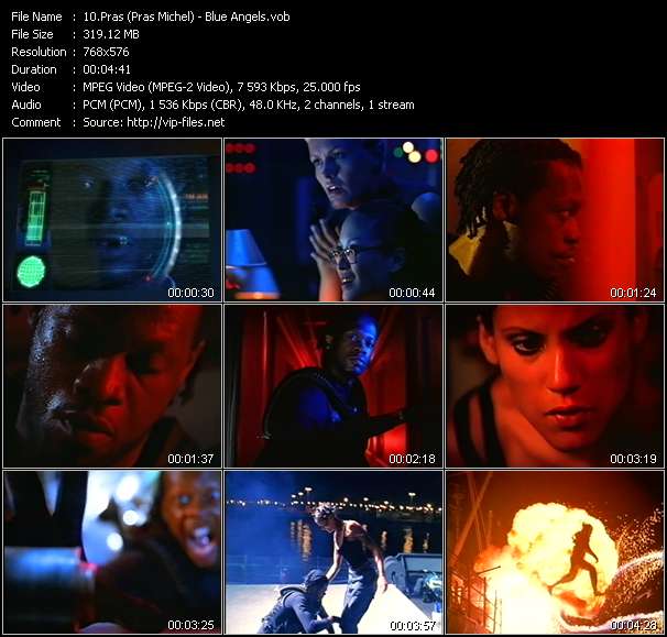 Pras (Pras Michel) video ”Blue Angels” from dvd ”The Video Pool UK November 1998”