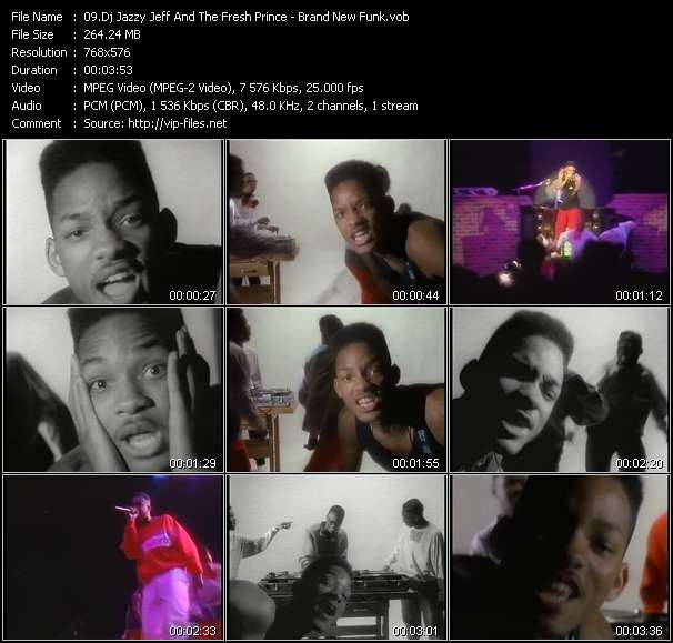 Dj Jazzy Jeff And The Fresh Prince video ”Brand New Funk” from dvd ”The Video Pool UK December 1988”