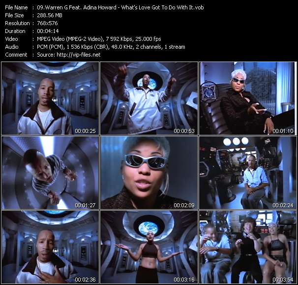 Warren G Feat. Adina Howard video ”What's Love Got To Do With It” from dvd ”The Video Pool UK December 1996”