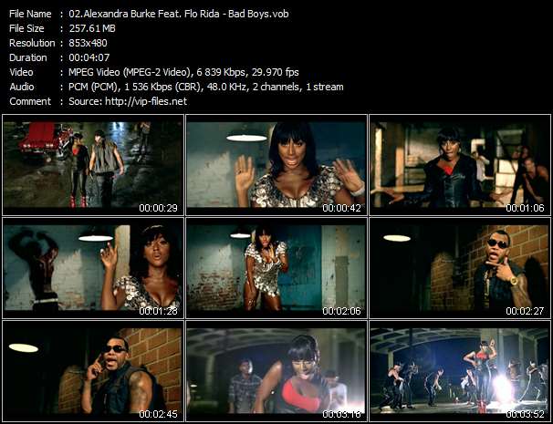 Alexandra Burke Feat. Flo Rida video ”Bad Boys” from dvd ”Alexandra Burke. Overcome”