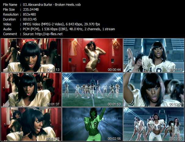 Alexandra Burke video ”Broken Heels” from dvd ”Alexandra Burke. Overcome”