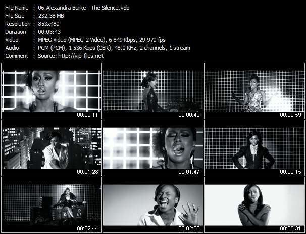 Alexandra Burke video ”The Silence” from dvd ”Alexandra Burke. Overcome”