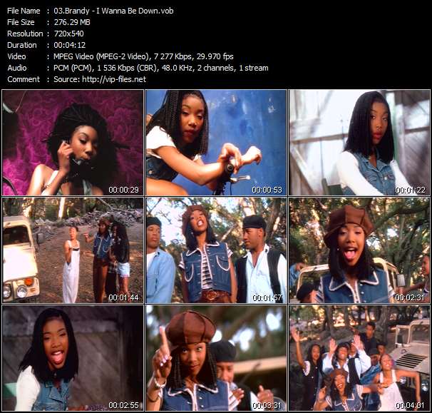 Brandy video ”I Wanna Be Down” from dvd ”Brandy. The Videos”