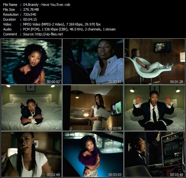 Brandy video ”Have You Ever?” from dvd ”Brandy. The Videos”