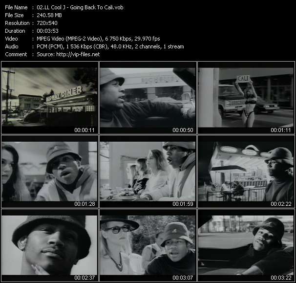 LL Cool J video ”Going Back To Cali” from dvd ”Def Jam Recordings 25. VJ Bring That Video Back”