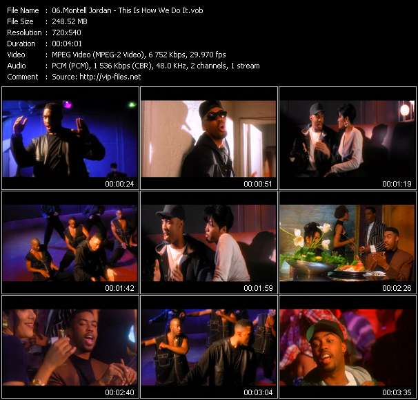 Montell Jordan video ”This Is How We Do It” from dvd ”Def Jam Recordings 25. VJ Bring That Video Back”