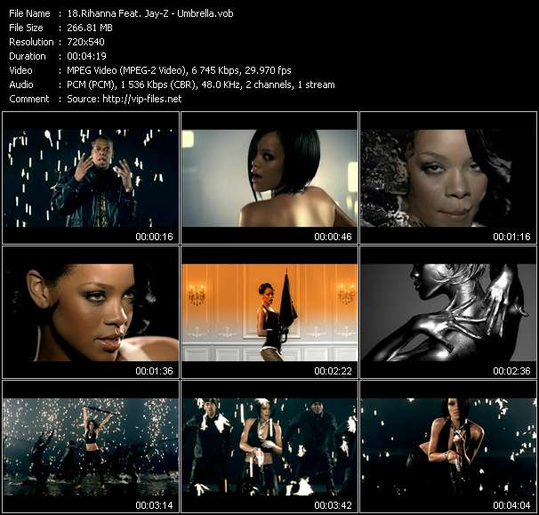 Rihanna Feat. Jay-Z video ”Umbrella” from dvd ”Def Jam Recordings 25. VJ Bring That Video Back”