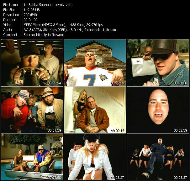 Bubba Sparxxx Feat. Timbaland video ”Lovely” from dvd ”ETV Network Vital Dance 9052 January 2002”