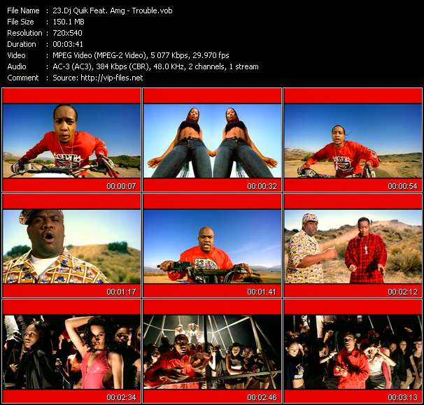 Dj Quik Feat. Amg video ”Trouble” from dvd ”ETV Network Vital Dance 9055 April 2002”