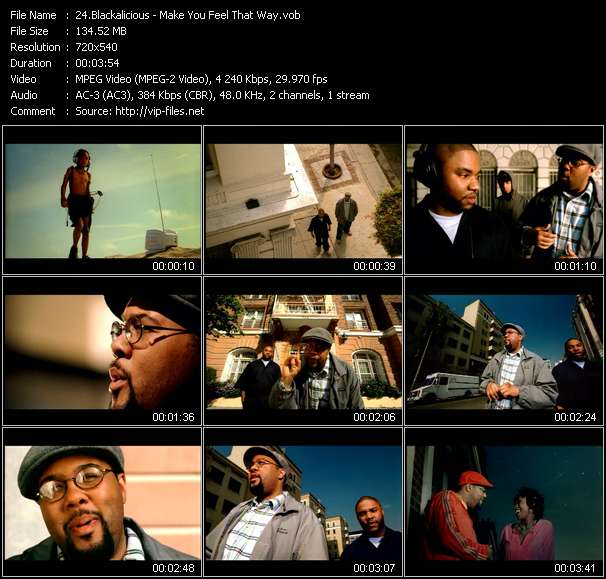 Blackalicious video ”Make You Feel That Way” from dvd ”ETV Network Vital Dance 9055 April 2002”