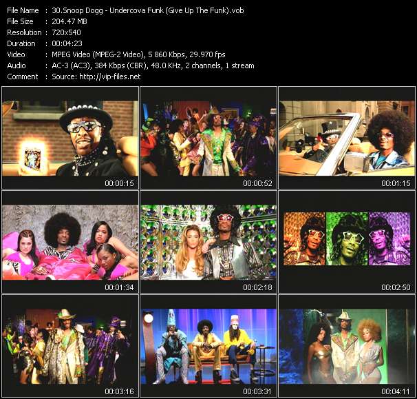 Snoop Dogg video ”Undercova Funk (Give Up The Funk)” from dvd ”ETV Network Vital Dance 9057 June 2002”