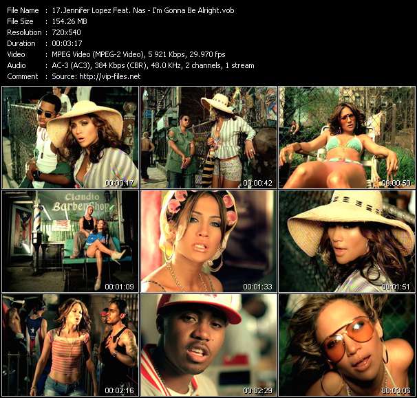 Jennifer Lopez Feat. Nas video ”I'm Gonna Be Alright” from dvd ”ETV Network Vital Dance 9058 July 2002”