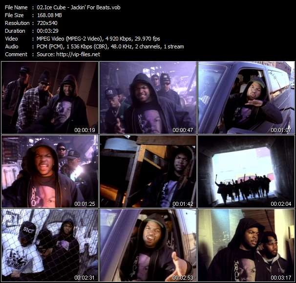 Ice Cube video ”Jackin' For Beats” from dvd ”Ice Cube. The Videos Volume 1”