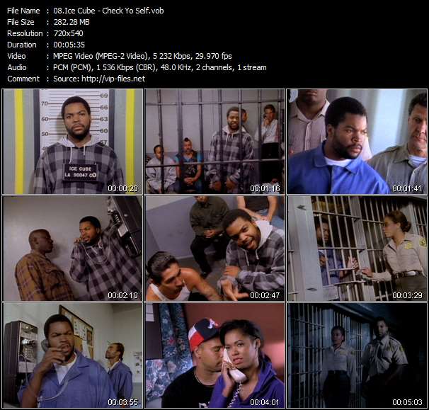 Ice Cube video ”Check Yo Self” from dvd ”Ice Cube. The Videos Volume 1”