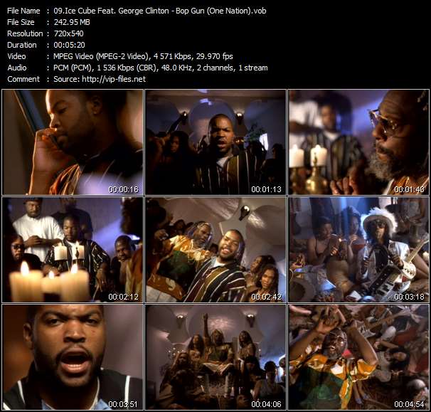 Ice Cube Feat. George Clinton video ”Bop Gun (One Nation)” from dvd ”Ice Cube. The Videos Volume 1”