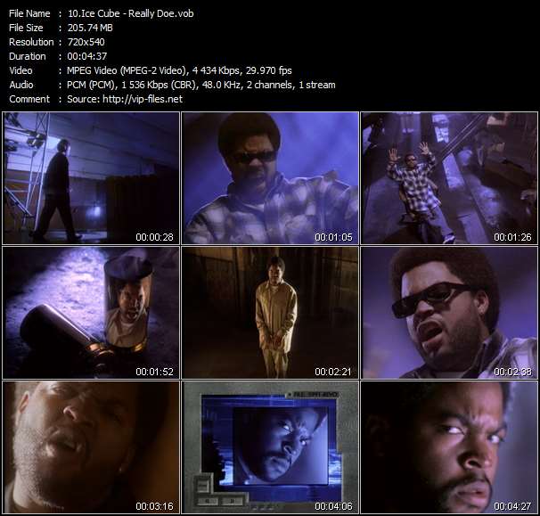Ice Cube video ”Really Doe” from dvd ”Ice Cube. The Videos Volume 1”