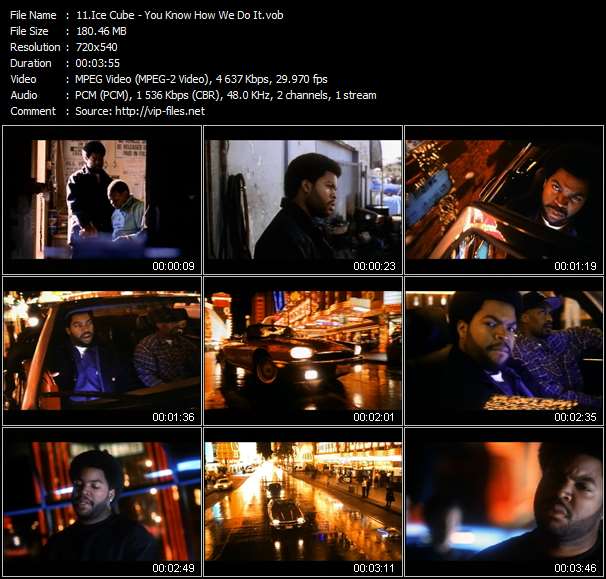 Ice Cube video ”You Know How We Do It” from dvd ”Ice Cube. The Videos Volume 1”
