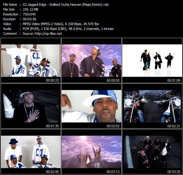 Jagged Edge video ”Walked Outta Heaven (Majiq Remix)” from dvd ”Jagged Edge. The Ultimate Video Collection.”