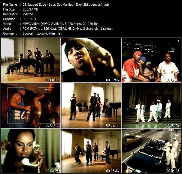 Jagged Edge video ”Let's Get Married (Short Edit Version)” from dvd ”Jagged Edge. The Ultimate Video Collection.”
