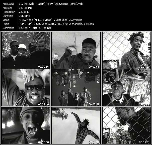 Pharcyde video ”Passin' Me By (Krazytoons Remix)” from dvd ”Krazytoons Remix VJ Tools Old School Classic Edition Vol.10”