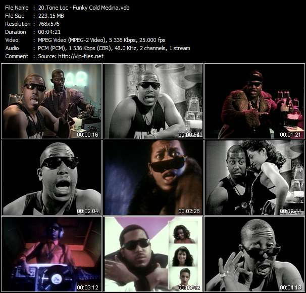 Tone Loc video ”Funky Cold Medina” from dvd ”MTV 20 Years Of Pop Vol.1 (1981 - 1989)”