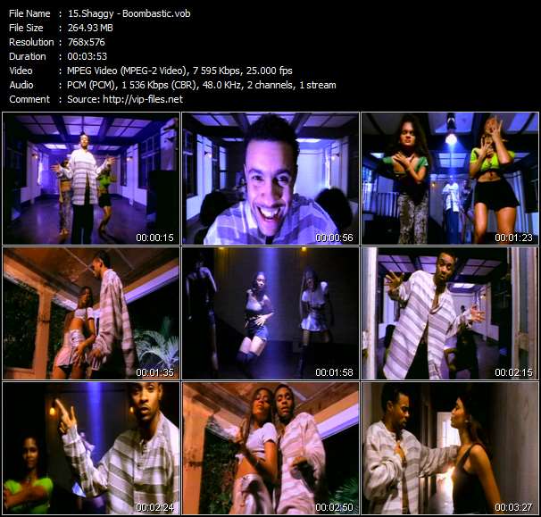 Shaggy video ”Boombastic” from dvd ”MTV 20 Years Of Pop Vol.1 (1990 - 2001)”