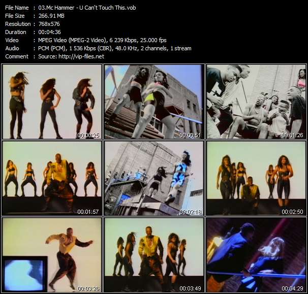Download Urban Style Music Video: Mc Hammer - U Can't Touch This 