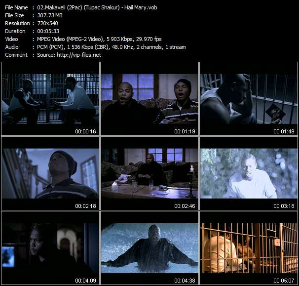 Makaveli (2Pac) (Tupac Shakur) video ”Hail Mary” from dvd ”Makaveli. The Don Killuminati (The 7 Day Theory)”