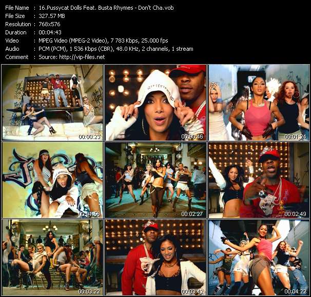 Pussycat Dolls Feat. Busta Rhymes video ”Don't Cha” from dvd ”MixMash Italiano July 2005”