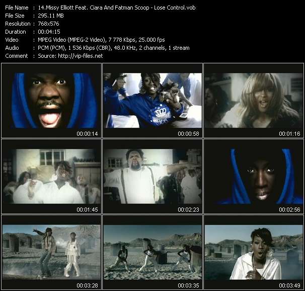 Missy Elliott Feat. Ciara And Fatman Scoop video ”Lose Control” from dvd ”MixMash Italiano August 2005”