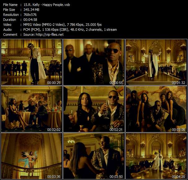 R. Kelly video ”Happy People” from dvd ”MixMash Italiano October 2004”